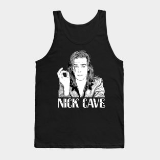 Retro Nick Cave smokes style Classic 80s Tank Top